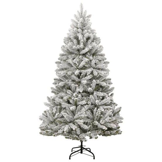 Sapin de noël artificiel à charnières avec neige floquée 180 cm