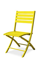 Chaise de jardin pliante marius jaune zinc