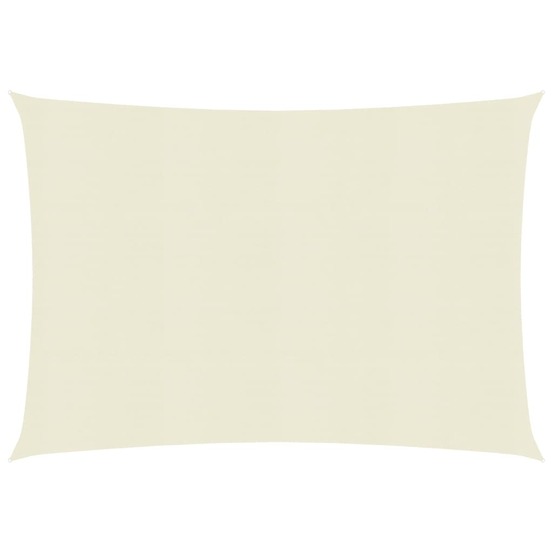 Voile toile d'ombrage parasol 160 g/m² 2,5 x 3 m pehd crème