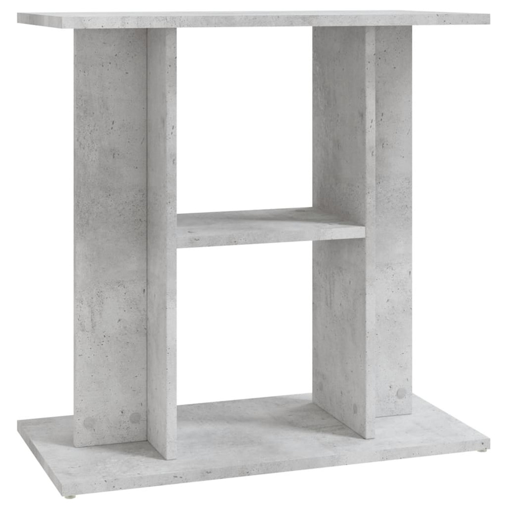 Support d'aquarium en béton gris 60 x 30 x 60 cm bois d'ingénierie