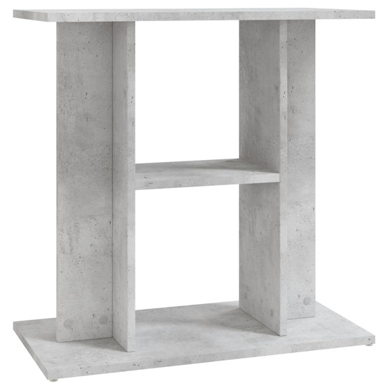 Support d'aquarium en béton gris 60 x 30 x 60 cm bois d'ingénierie