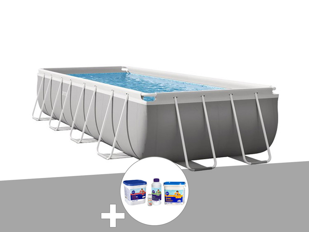 Kit piscine tubulaire prism frame rectangulaire 4,88 x 2,44 x 1,07 m + kit de t