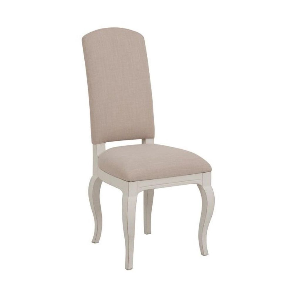 Lot de 2 chaises bois blanc - provence interior's