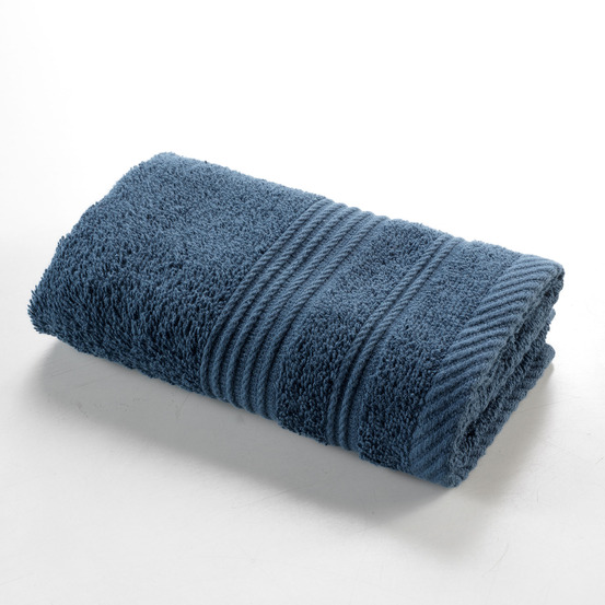 Serviette de toilette invite 30 x 50 cm tendresse bleu saphir