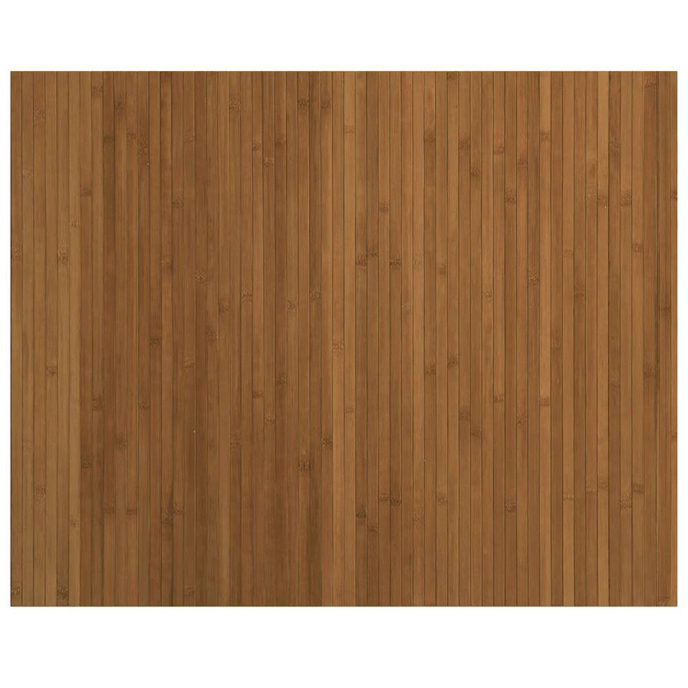 Tapis rectangulaire marron 80x100 cm bambou