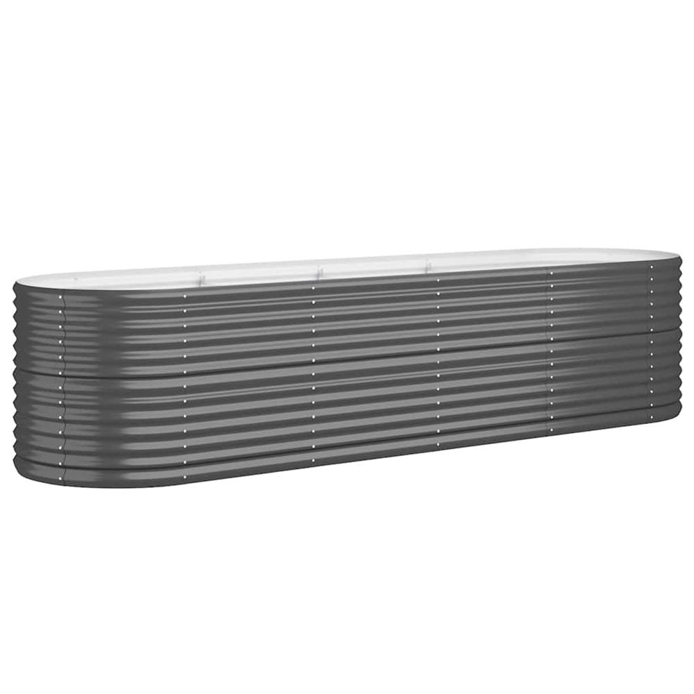 Lit surélevé de jardin acier galvanisé anthracite
