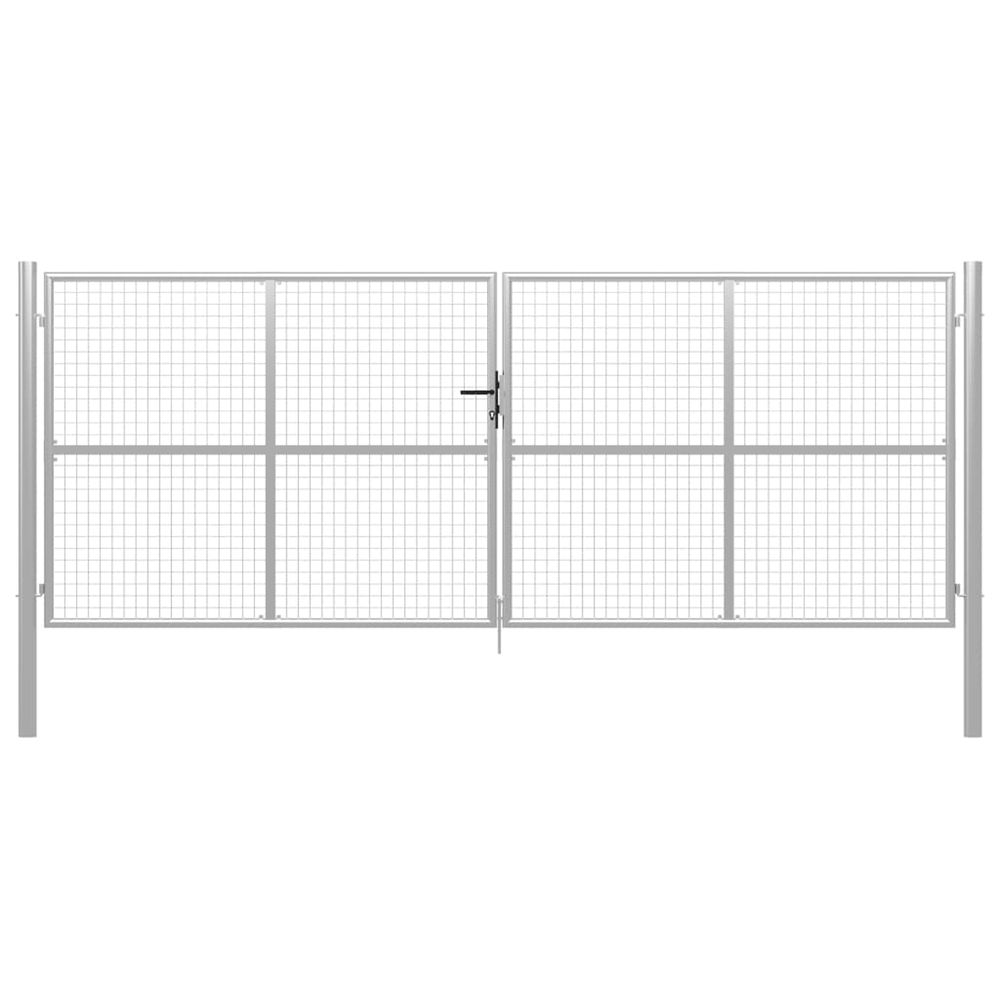 PORTE DE JARDIN ACIER GALVA 16-(864218)