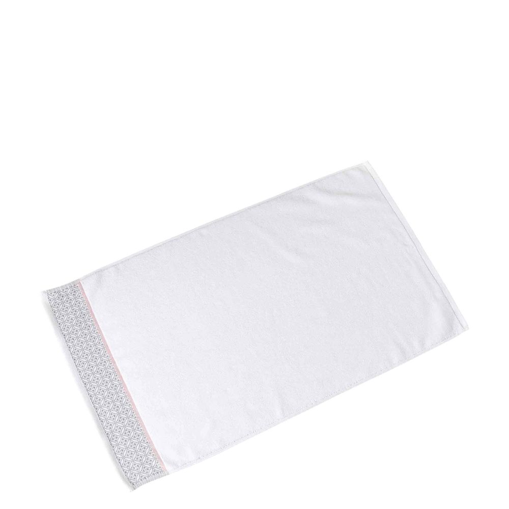 Tapis rectangle belin blanc 50 x 85 cm