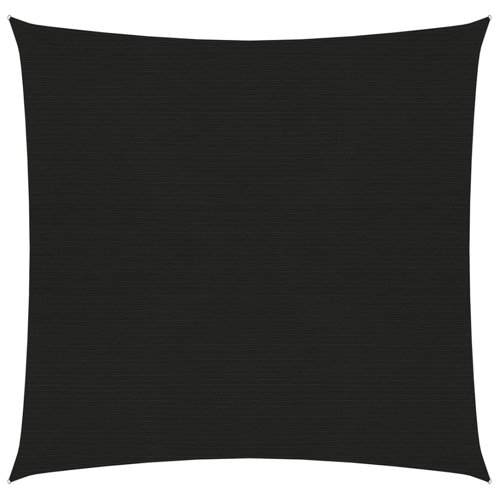 Voile d'ombrage 160 g/m² noir 5 x 5 m pehd