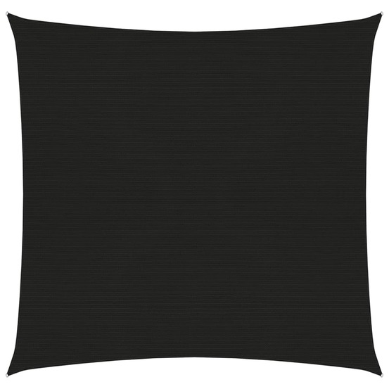 Voile d'ombrage 160 g/m² noir 5 x 5 m pehd