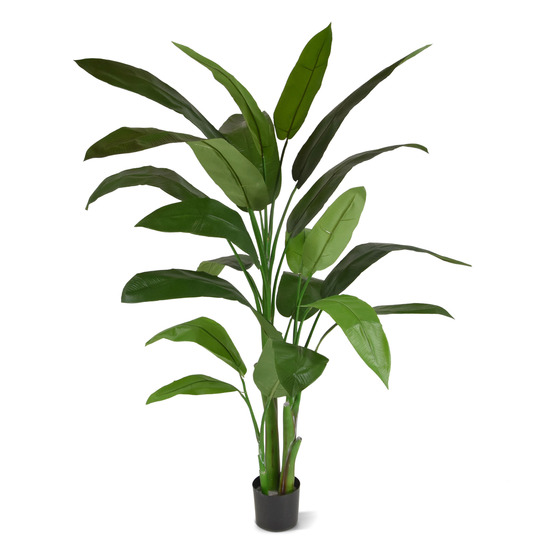 Heleconia plante artificiel vert 170cm en pot