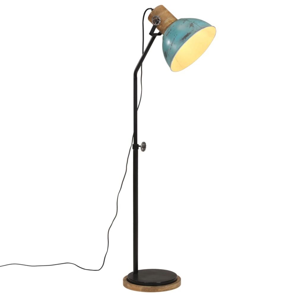 Lampadaire 25 w bleu délavé 30x30x100-150 cm e27