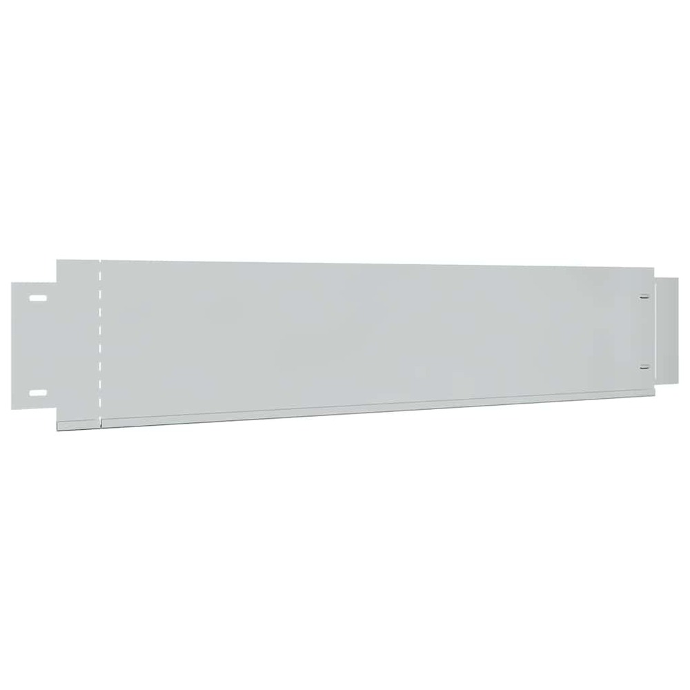 Bordure de pelouse 5 pcs acier galvanisé 100 x 19 cm