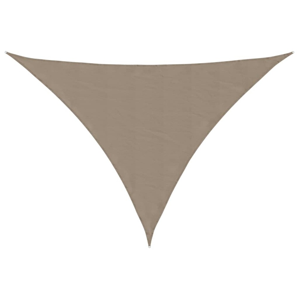 Voile de parasol tissu oxford triangulaire 4x5x5 m taupe