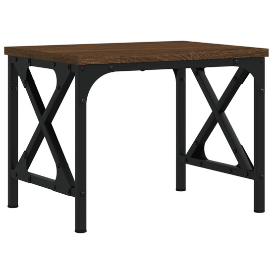 Support d'imprimante chêne marron 40x30x31 cm bois d'ingénierie