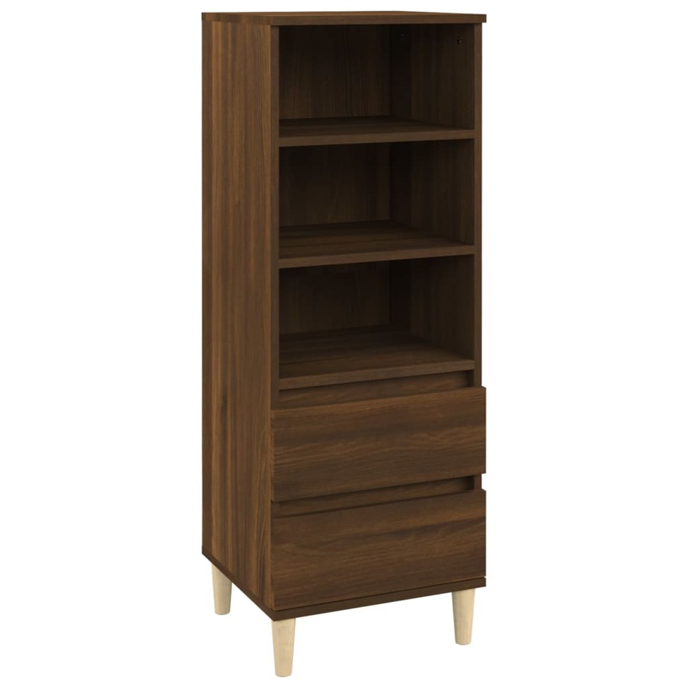 Buffet bahut commode armoire meuble de rangement organisateur cuisine salle de séjour salon haut 40 x 36 x 110 cm bois d'ingé