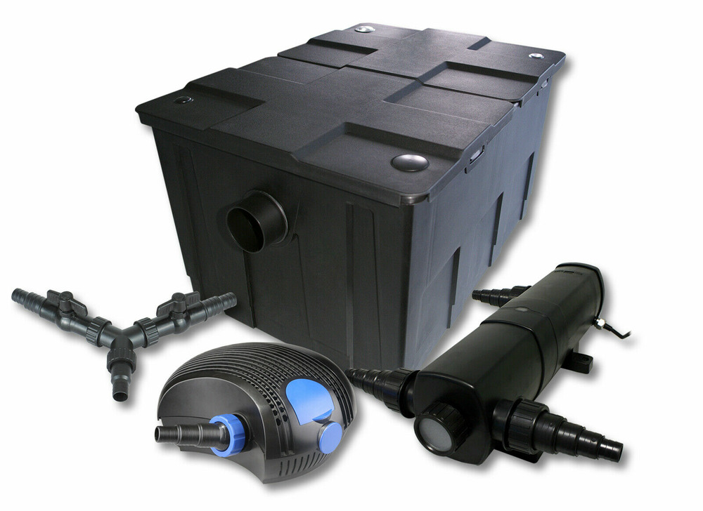 Kit de filtration de bassin pour 60000 litres 18 watts stérilisateur et 100 watts pompe