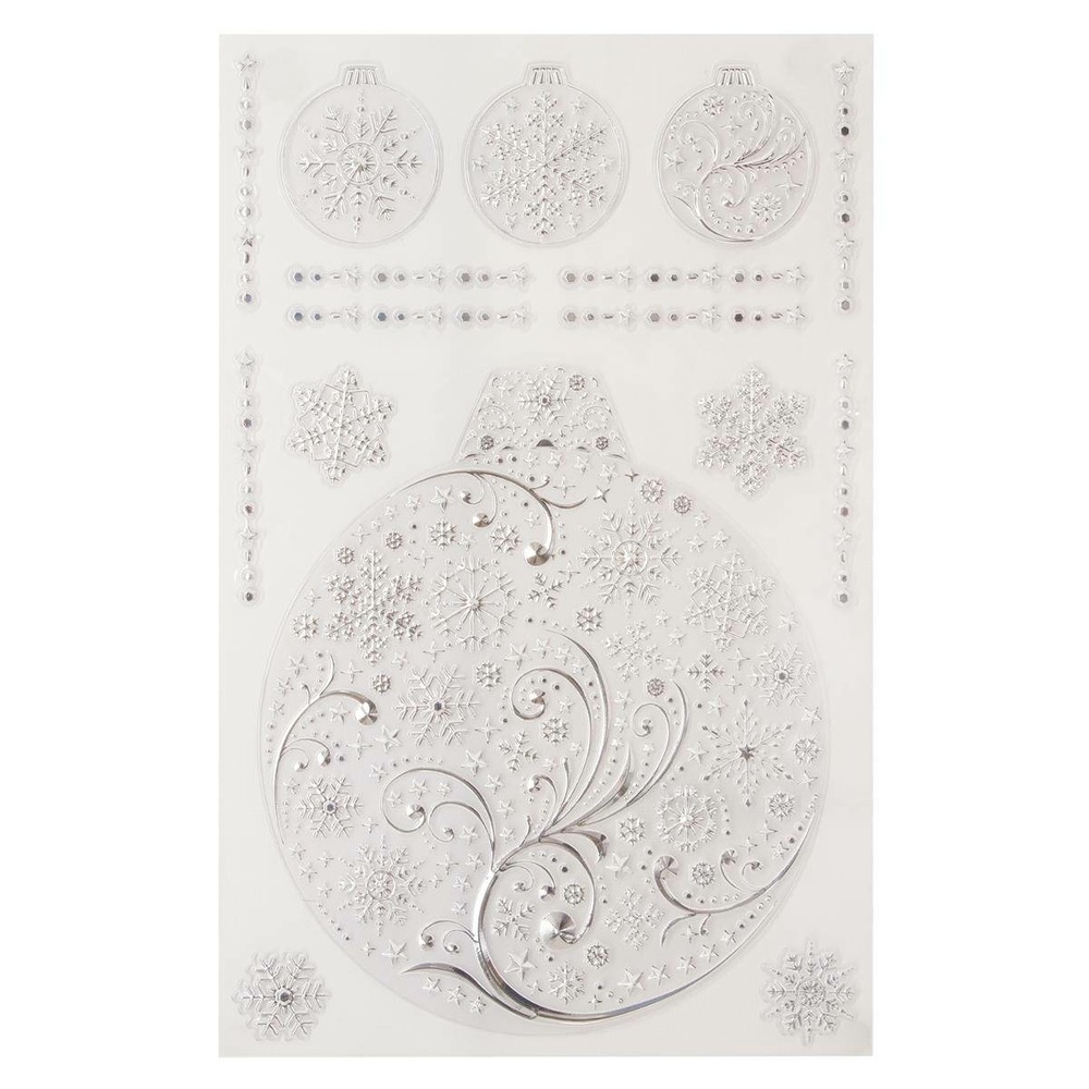 Sticker métal argent 30x45