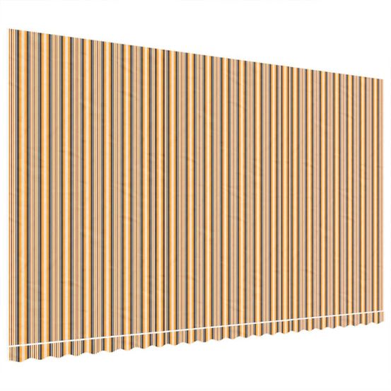 Tissu de remplacement pour auvent orange et noir 580x345 cm polyester