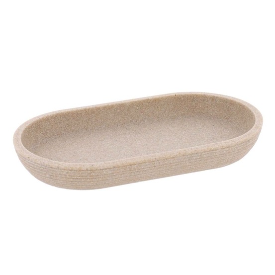 Plateau strie polyresine - beige