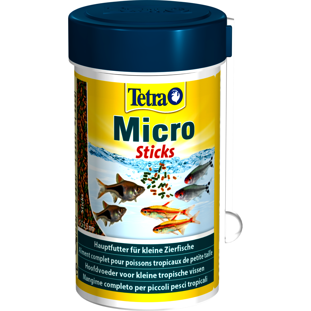 Micro sticks, aliment complet pour petit poissons tropicaux 45g/100ml