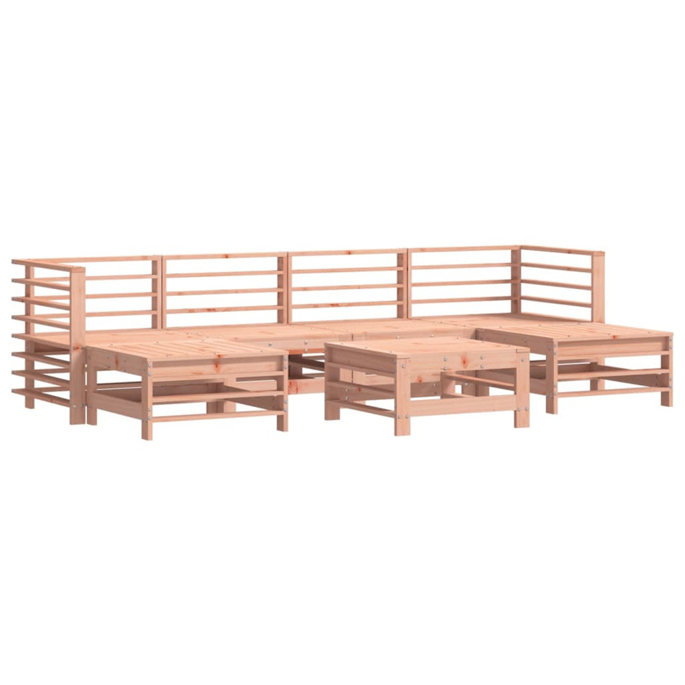 Salon de jardin 7 pcs bois massif douglas