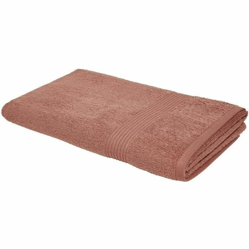 Maxi drap de bain 90 x 150 cm 100% coton coloris terracotta