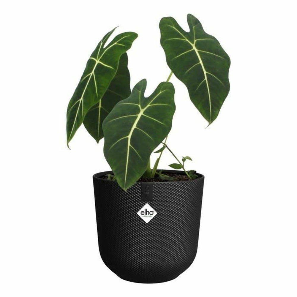 Pot de fleur jazz rond - noir ø 26 x hauteur 24 cm - intérieur 100% recyclé