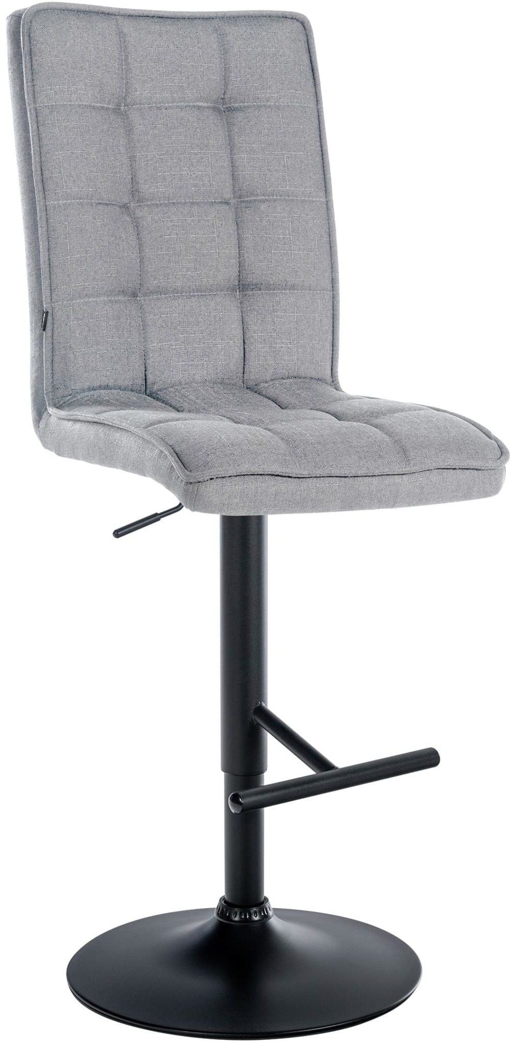 Tabouret de bar peking v2 tissu noir