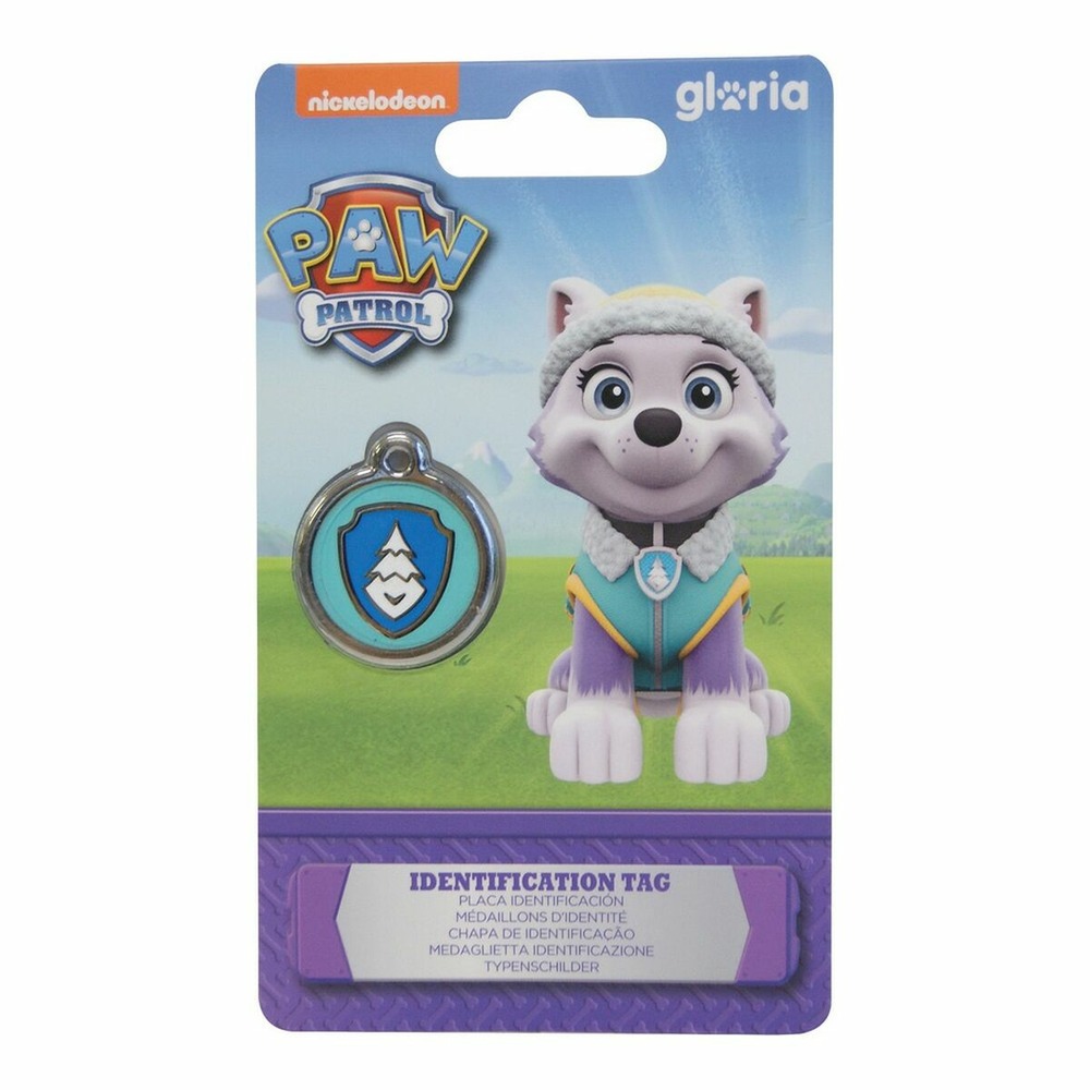 Plaque d'identification pour collier the paw patrol everest taille m