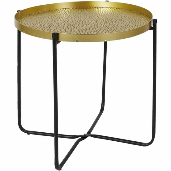 Table d'appoint en métal martelé alia 50 cm