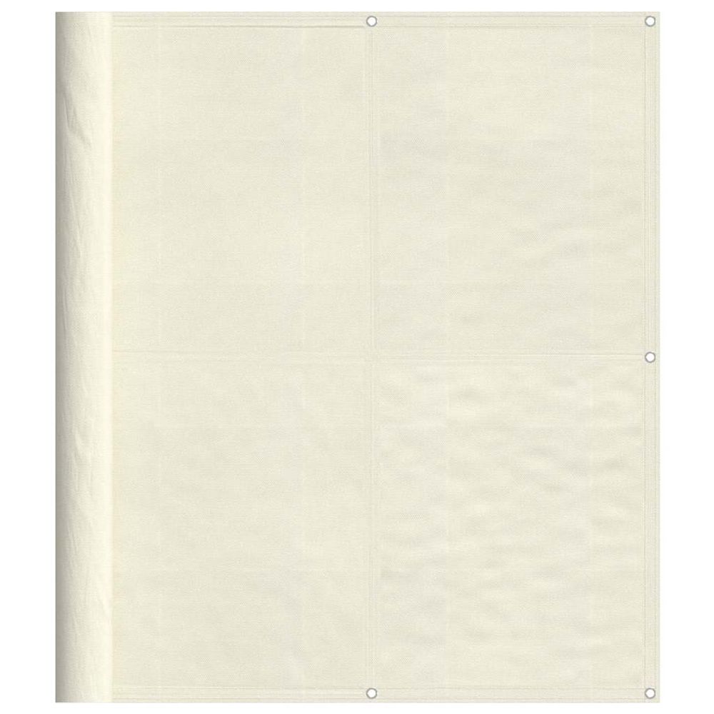 Écran de balcon crème 120x700 cm 100% polyester oxford