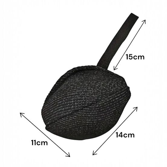 France croquettes boudin ovale de jeu et de dressage pour chien - noir
