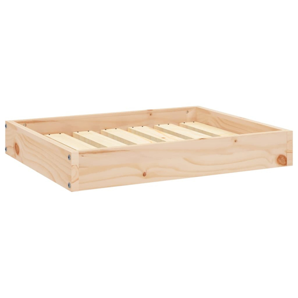 Lit pour chien 61,5x49x9 cm bois de pin solide