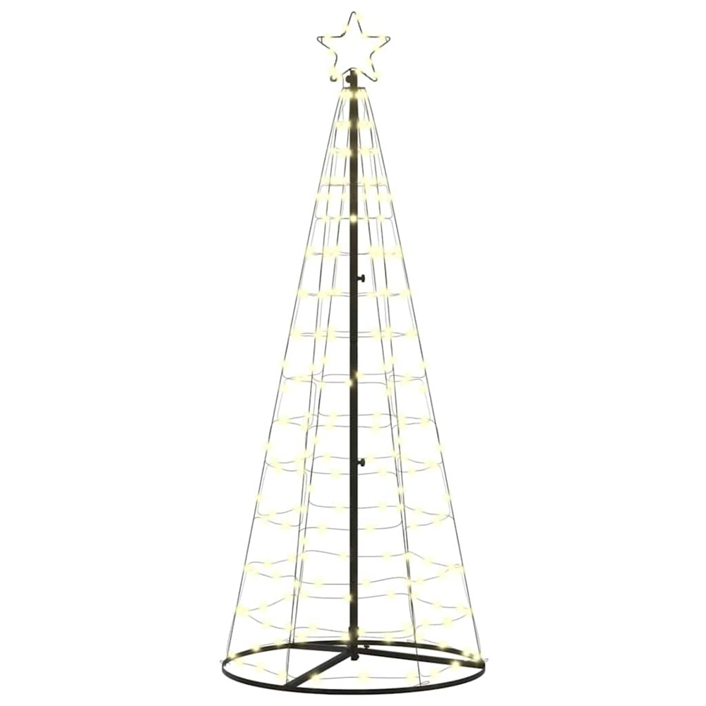 Arbre de noël led avec 390 led blanc chaud 250 cm fer