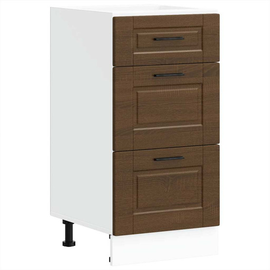 Armoire de cuisine porto chêne marron bois d'ingénierie