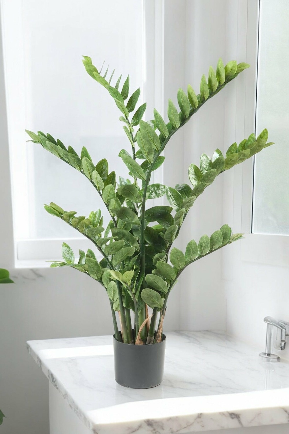 Zamioculcas plante artificielle - h110cm, ø13cm