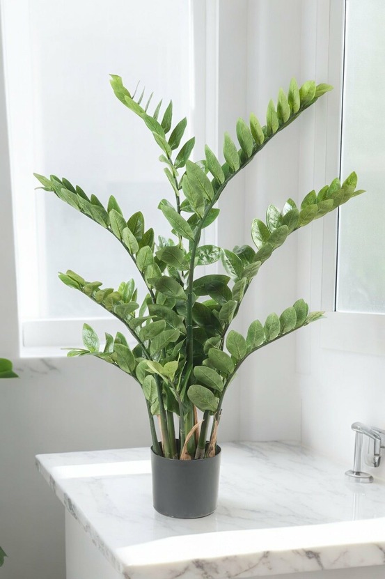 Zamioculcas plante artificielle - h110cm, ø13cm