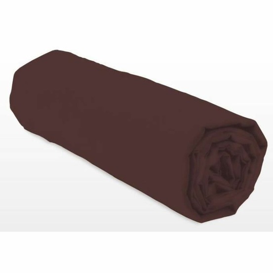 Drap-housse 140 x 190+25 cm - marron