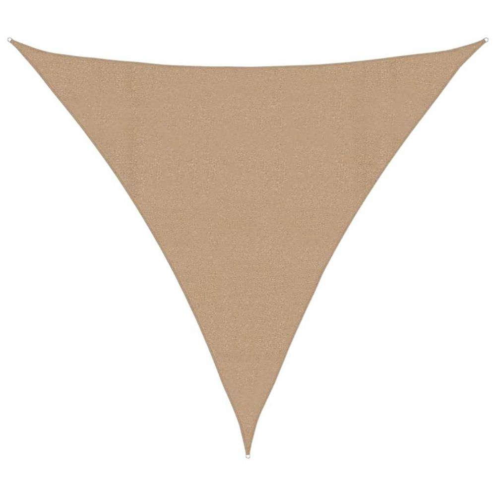 Voile d'ombrage 160 g/m² taupe 5x5x5 m pehd