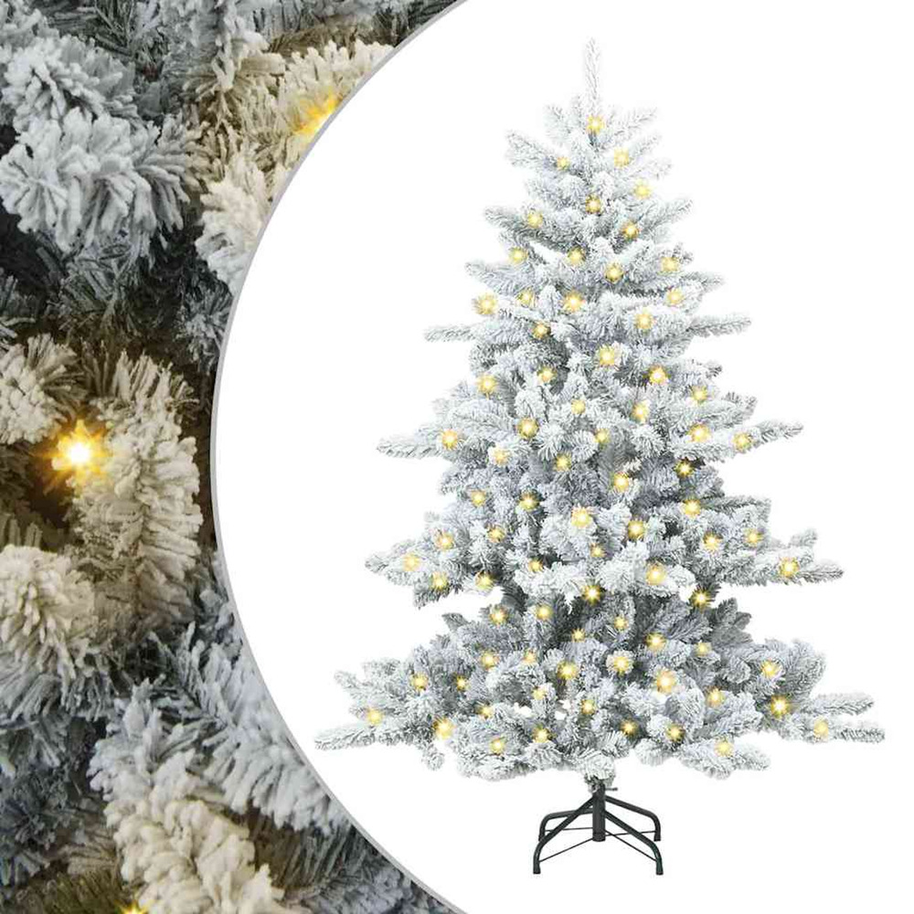 Sapin de noël artificiel à branches articulées blanc 150 cm pvc