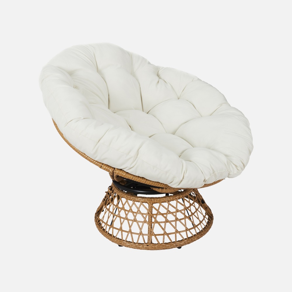 Fauteuil papasan polyrotin rotatif, loveuse outdoor/indoor ø96cm