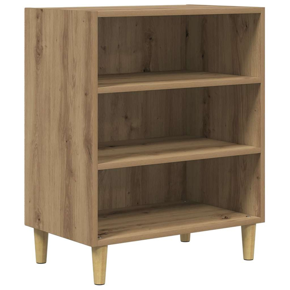 Buffet chêne artisanal 57x35x75 cm bois d'ingénierie