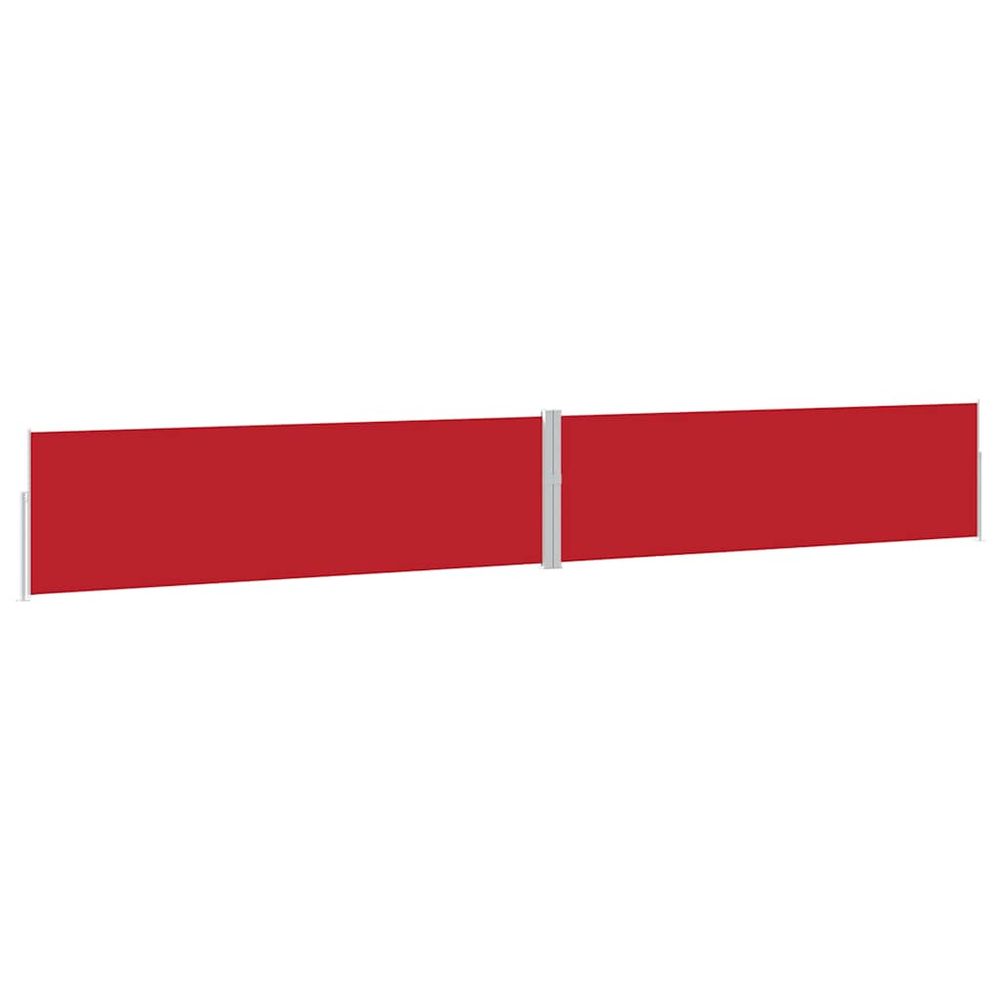 Auvent latéral rétractable de patio 170x1200 cm rouge