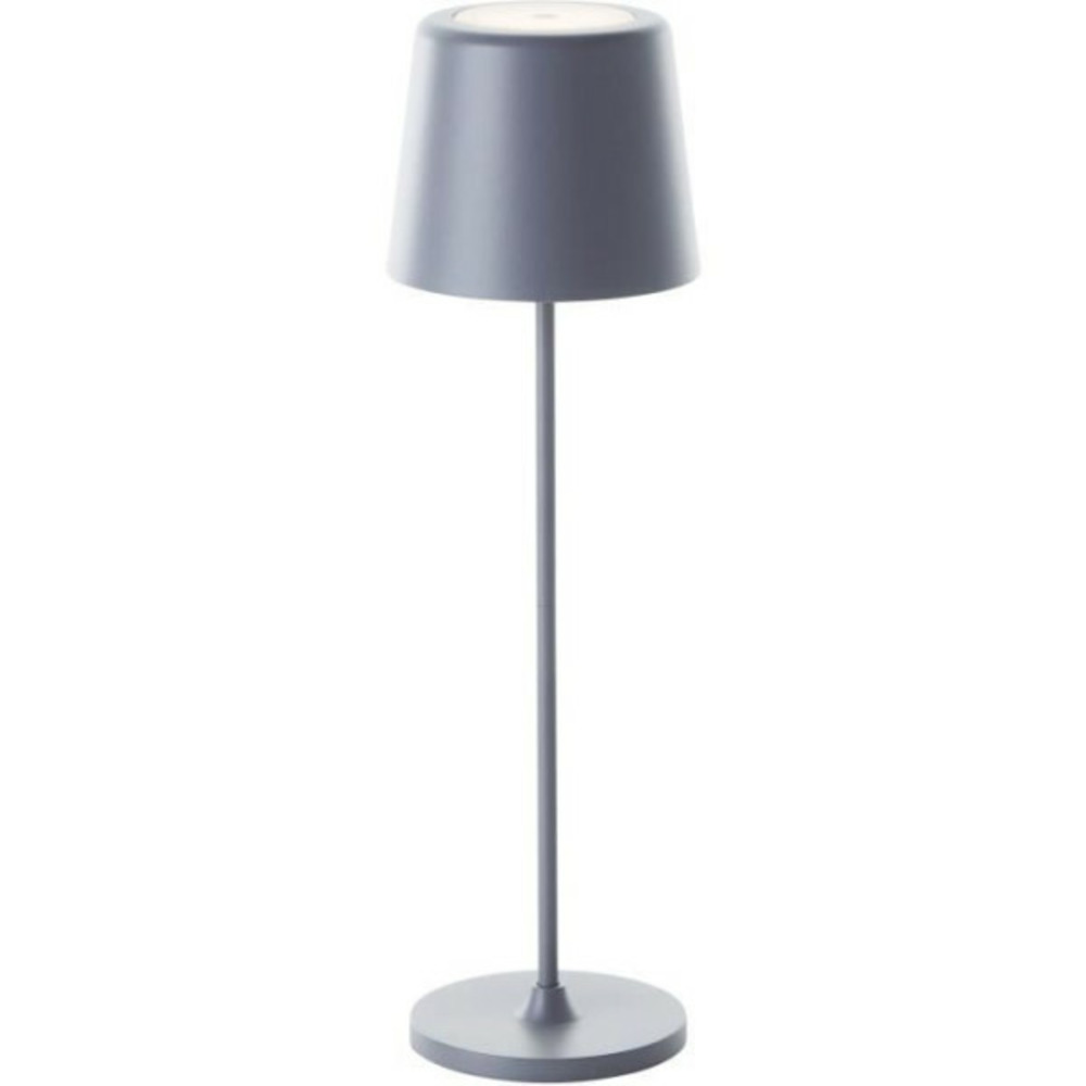 Lampe a poser led kaami - 2w - ip44 - métal et plastique - gris