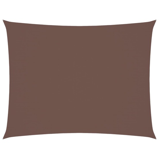 Voile de parasol tissu oxford rectangulaire 6x7 m marron