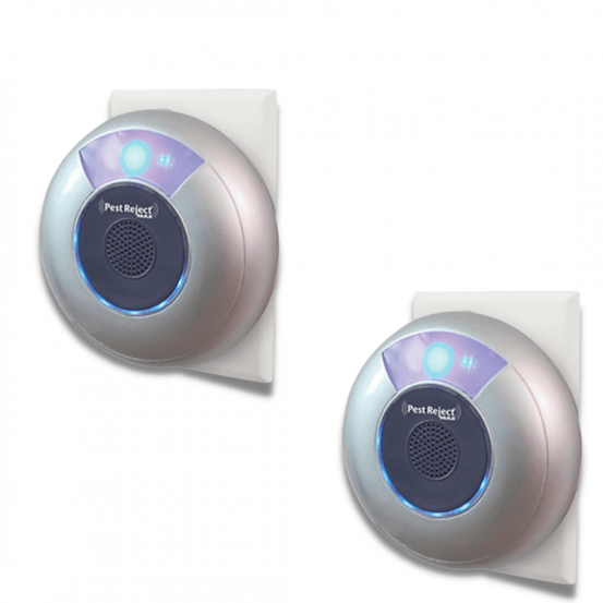 Pest reject max - lot de 2 - répulsif nuisibles - ultrasons et électrom