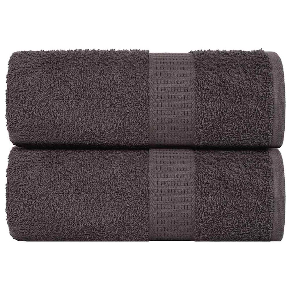 Serviettes d'invité frogn 2 pcs anthracite 30x50cm 360 g/m²