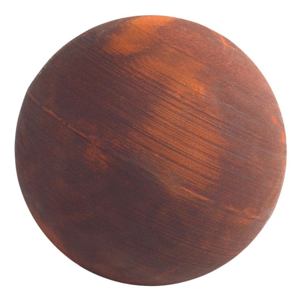 Boule rouillée jardin métal oxydé - rouille 50 cm