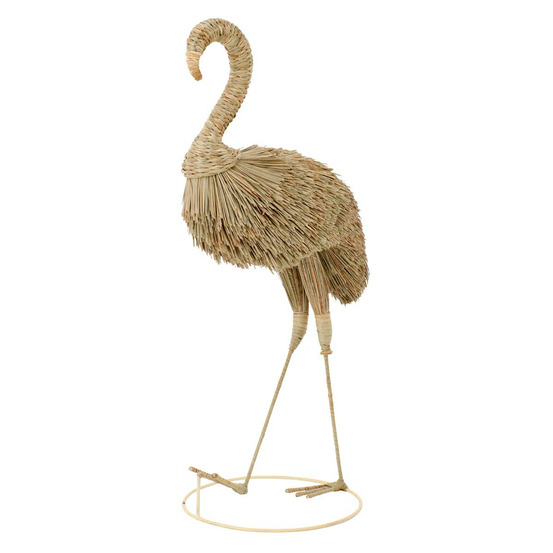 Flamant rose herbe